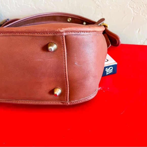 Vintage Coach Legacy No. 9966 Zip Brown British Tan Purse Shoulder Bag Crossbody - Picture 10 of 14